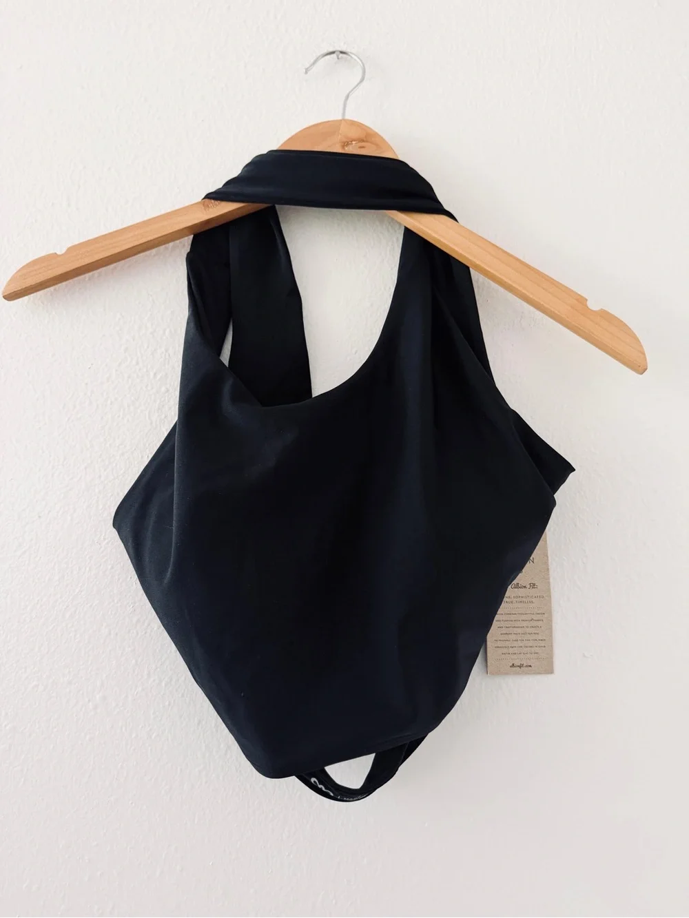 NWT Albion Fit Game Changer Swim Top in Matte Black